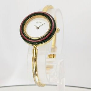 Gold Gucci Bezel Watch - Full Set